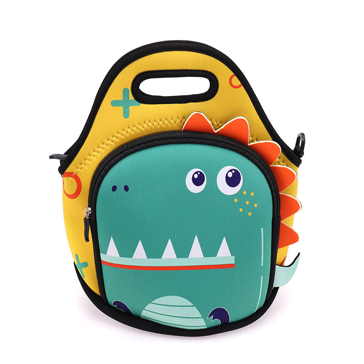 3–4 Stunden wärmeisolierte Krokodil-Neopren-Lunchtasche für Kinder
